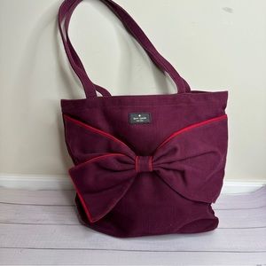 Kate Spade Purple Tote Bag with Bow